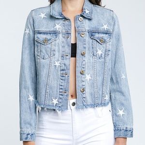 Pistola Brando Star Cut-Off Denim/Jean Jacket in Zodiac